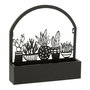 Voir la diapositive 1 : Paris Prix Jardinière Murale en Métal  Cactus  39cm Noir