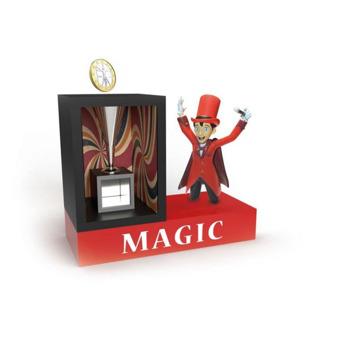 MEGAGIC Jeu classique Megagic Tirelire du Magicien It's Magic