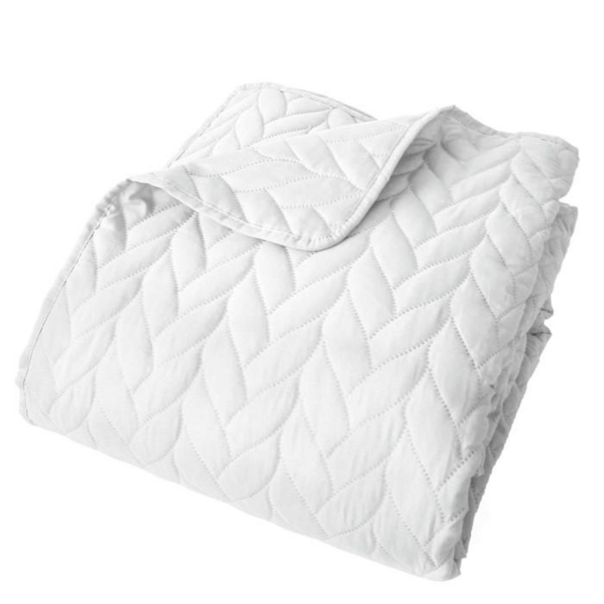 Paris Prix Couvre-lit en Microfibre  Tessa  220x240cm Blanc