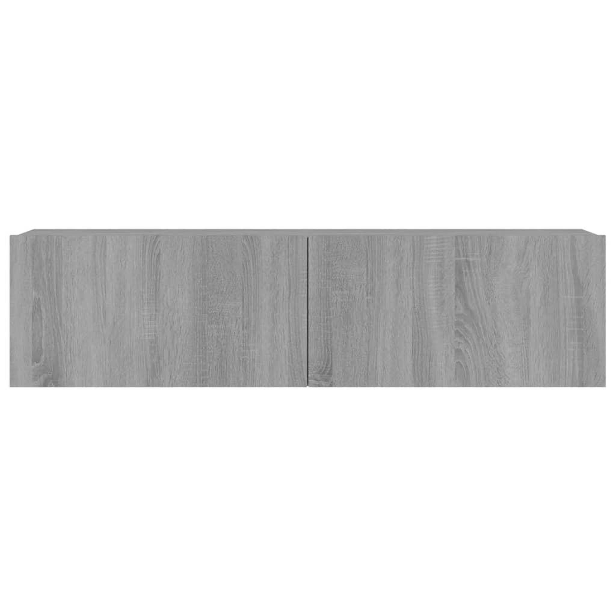 Voir la diapositive 5 : VIDAXL Armoire murale TV Sonoma gris 120x30x30 cm Bois d'ingenierie