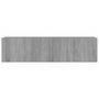 Voir la diapositive 5 : VIDAXL Armoire murale TV Sonoma gris 120x30x30 cm Bois d'ingenierie