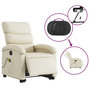 Voir la diapositive 5 : VIDAXL Fauteuil inclinable de massage electrique creme similicuir