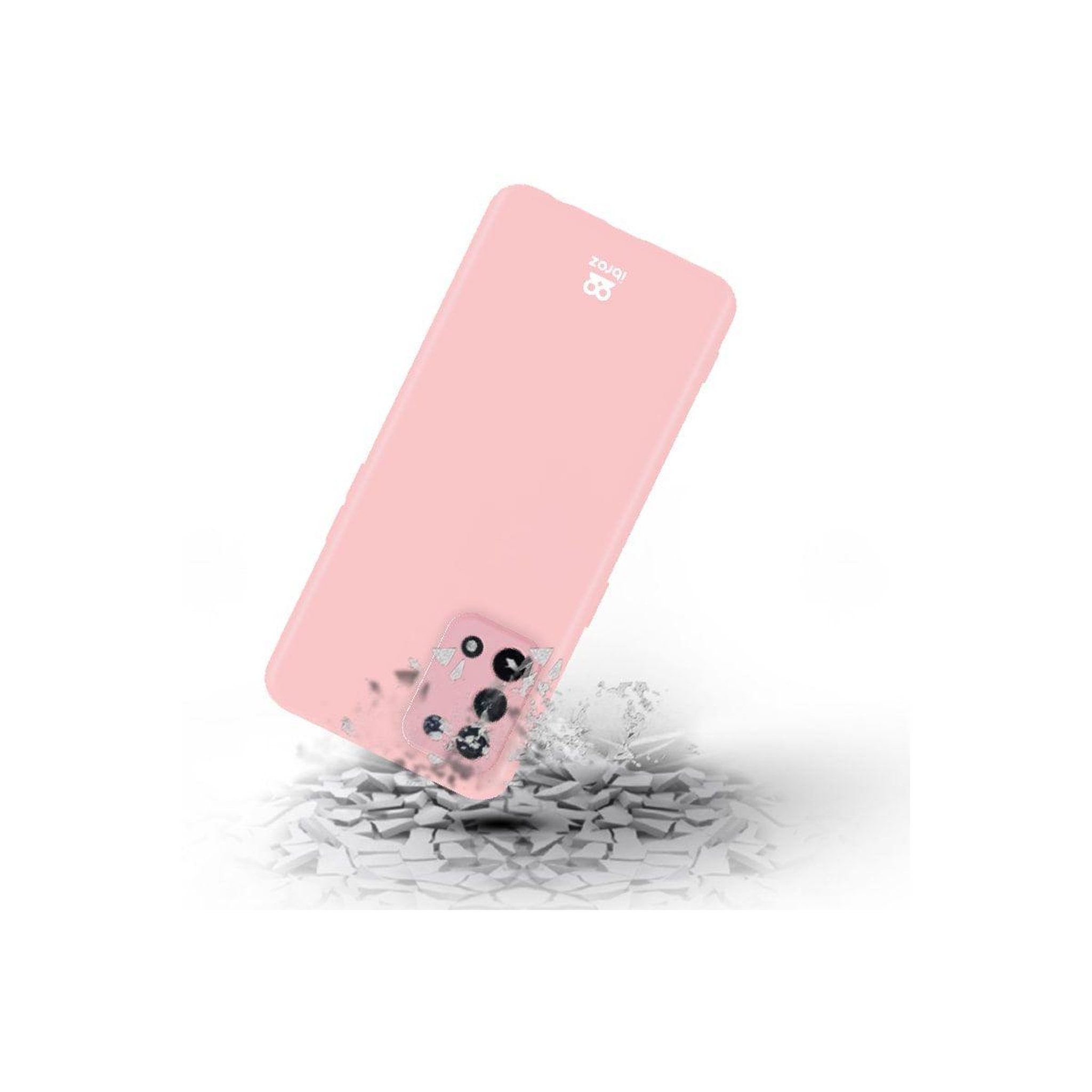 Voir la diapositive 2 : IBROZ Coque Oppo A74 5G Coque rose + Verre trempé