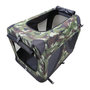Voir la diapositive 2 : M PETS Caisse de transport - M PETS - COMFORT CRATE L - Camouflage - Pliable - Cadre métallique - Grilles d'aération