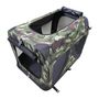 Voir la diapositive 2 : M PETS Caisse de transport - M PETS - COMFORT CRATE L - Camouflage - Pliable - Cadre métallique - Grilles d'aération