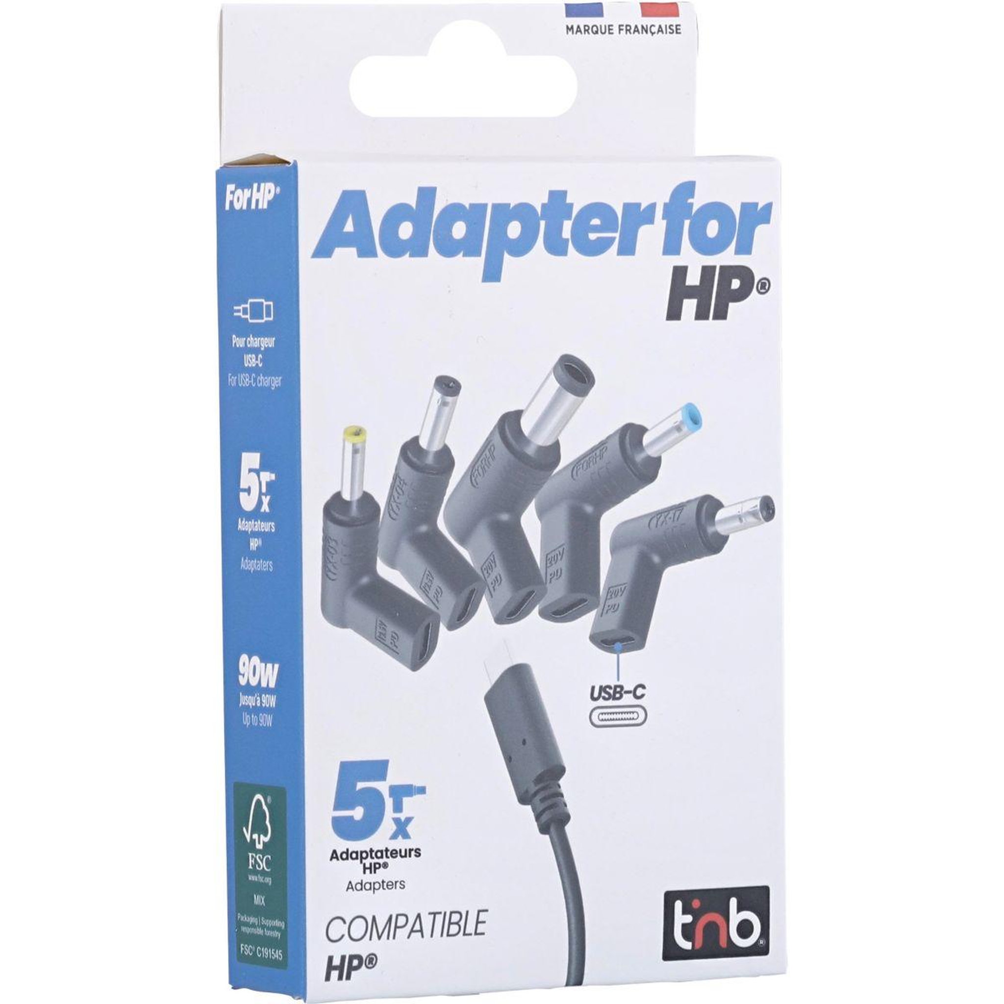 Voir la diapositive 5 : TNB Hub usb-c vers hp 4 embouts noir