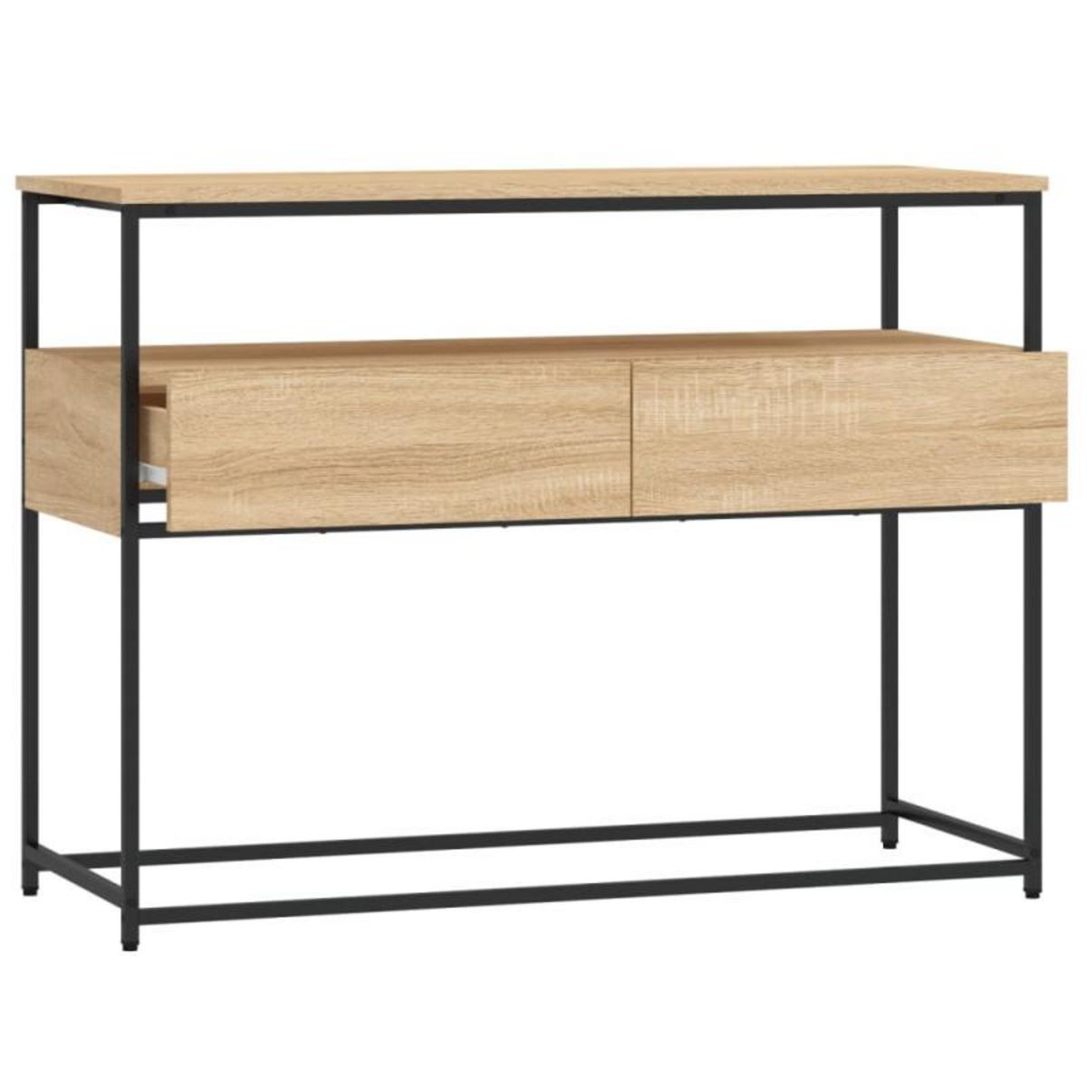 VIDAXL Table console chêne sonoma 100x40x75 cm bois d ingénierie