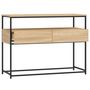 Voir la diapositive 5 : VIDAXL Table console chêne sonoma 100x40x75 cm bois d ingénierie