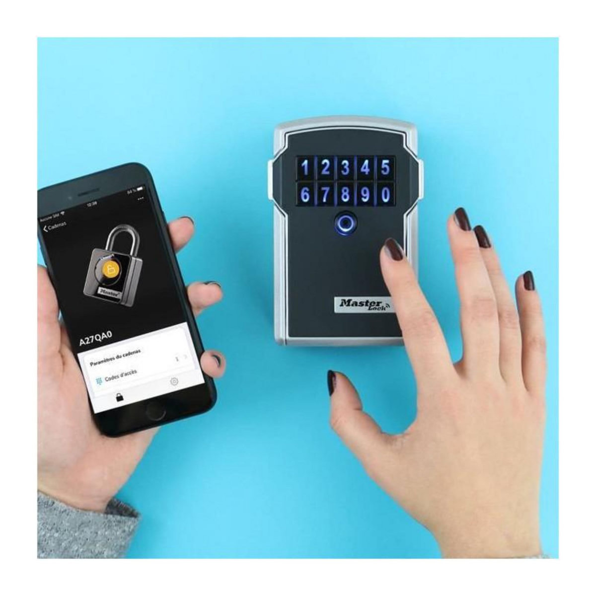 Master lock Boite à clés sécurisée connectée [Bluetooth] [Fixation murale] - 5441EURD - Select Access smart