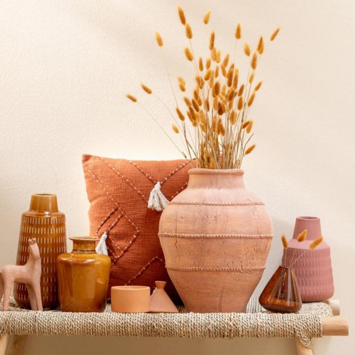 Paris Prix Vase Cruche en Terre Cuite  Kaia  38cm Terracotta