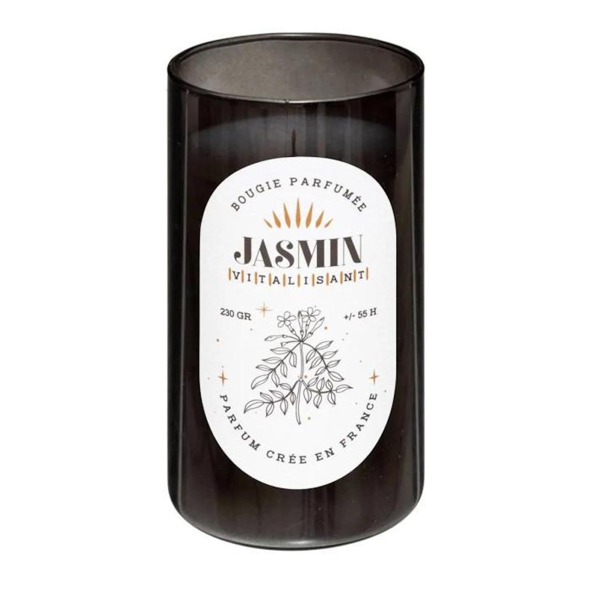COMPTOIR DE LA BOUGIE Bougie Parfumée en Verre  Snow  230g Jasmin