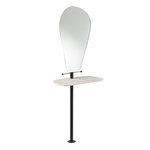 Paris Prix Miroir Avec Plateau en Marbre  Vivid  185cm Blanc & Noir
