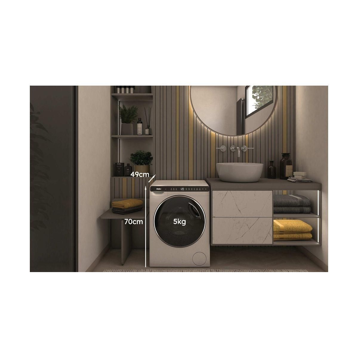 HAIER Lave linge compact HW50-BP12307U1-S