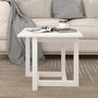 Voir la diapositive 1 : VIDAXL Table basse Blanc 50x50x45 cm Bois massif de pin