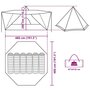 Voir la diapositive 6 : VIDAXL Tente familiale tipi 6 personnes tissu occultant impermeable
