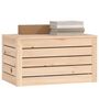 Voir la diapositive 4 : VIDAXL Boîte de rangement 59,5x36,5x33 cm Bois massif de pin