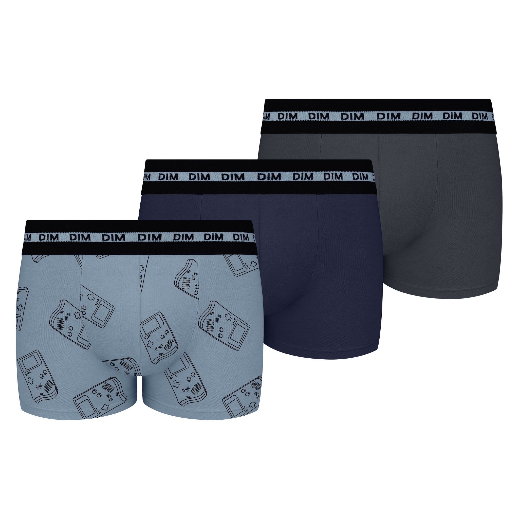 Lot 3 boxers Enfant plus âgé Nike 0-7 ans NHB PRINT E DAY CT STRCH 3P Noir Sport 2000 - Ref 9N0847-F66