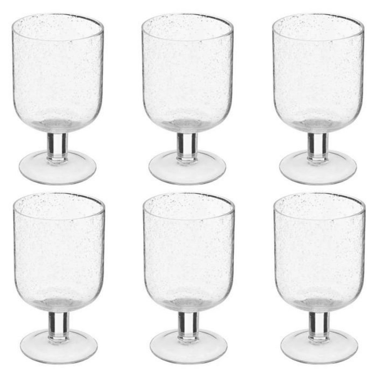 SECRET DE GOURMET Lot de 6 Verres à Vin  Naia  35cl Transparent