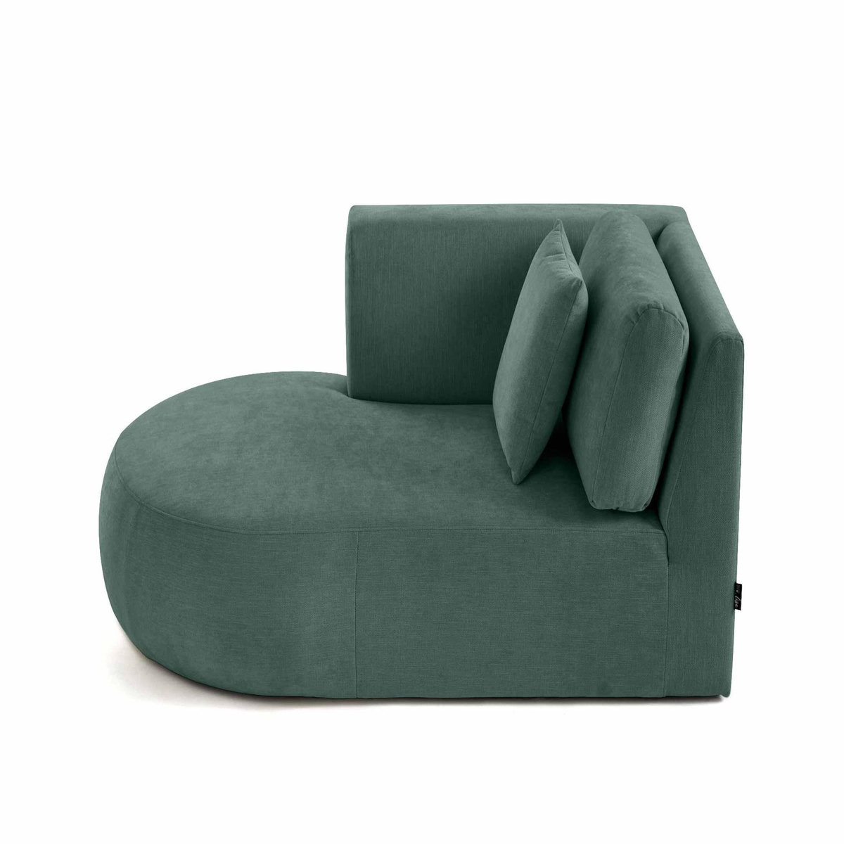 LISA DESIGN Santorini - module d'assise méridienne gauche - en tissu texturé