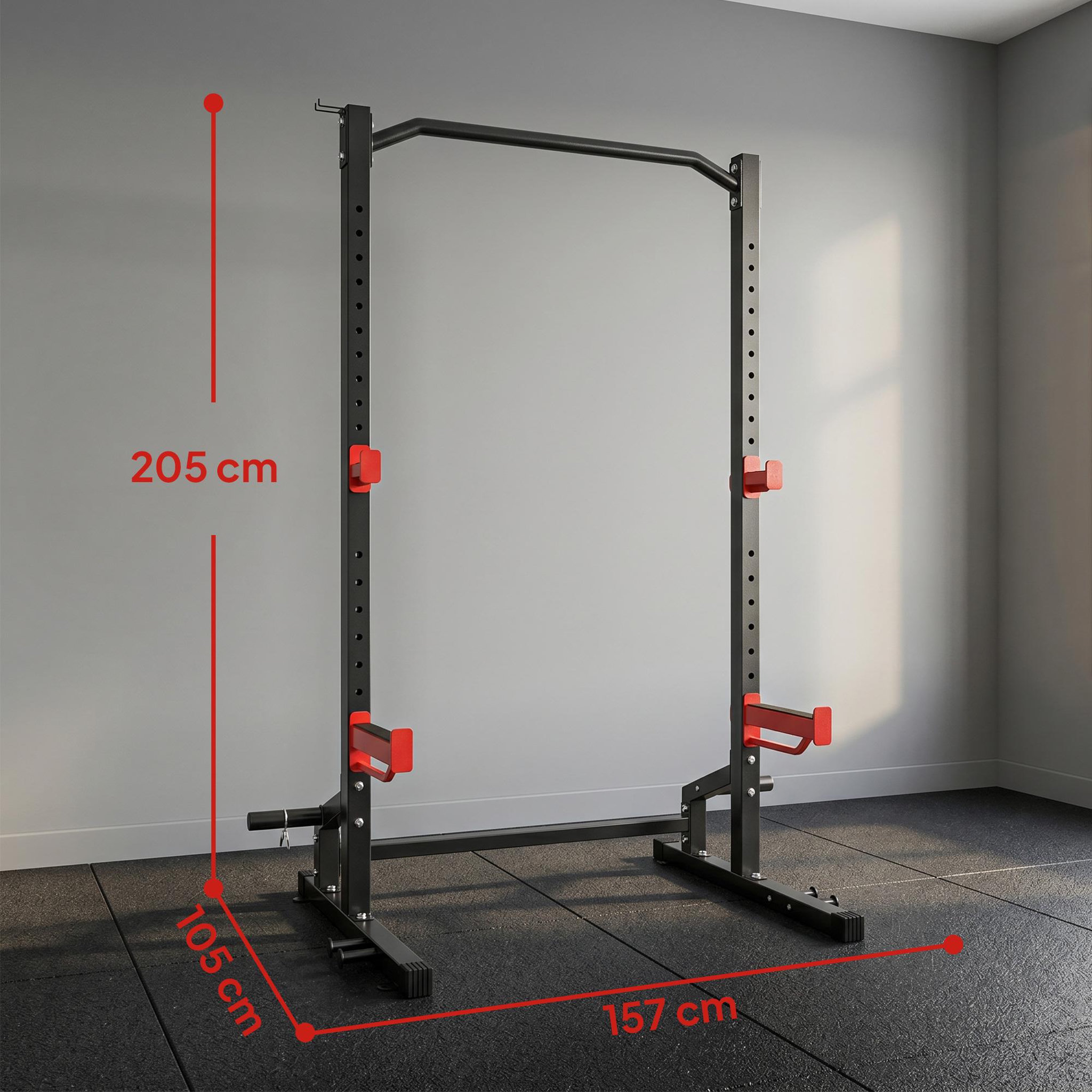 Voir la diapositive 3 : HOMCOM Power tower multifonction - station de traction réglable - 500 Kg max.