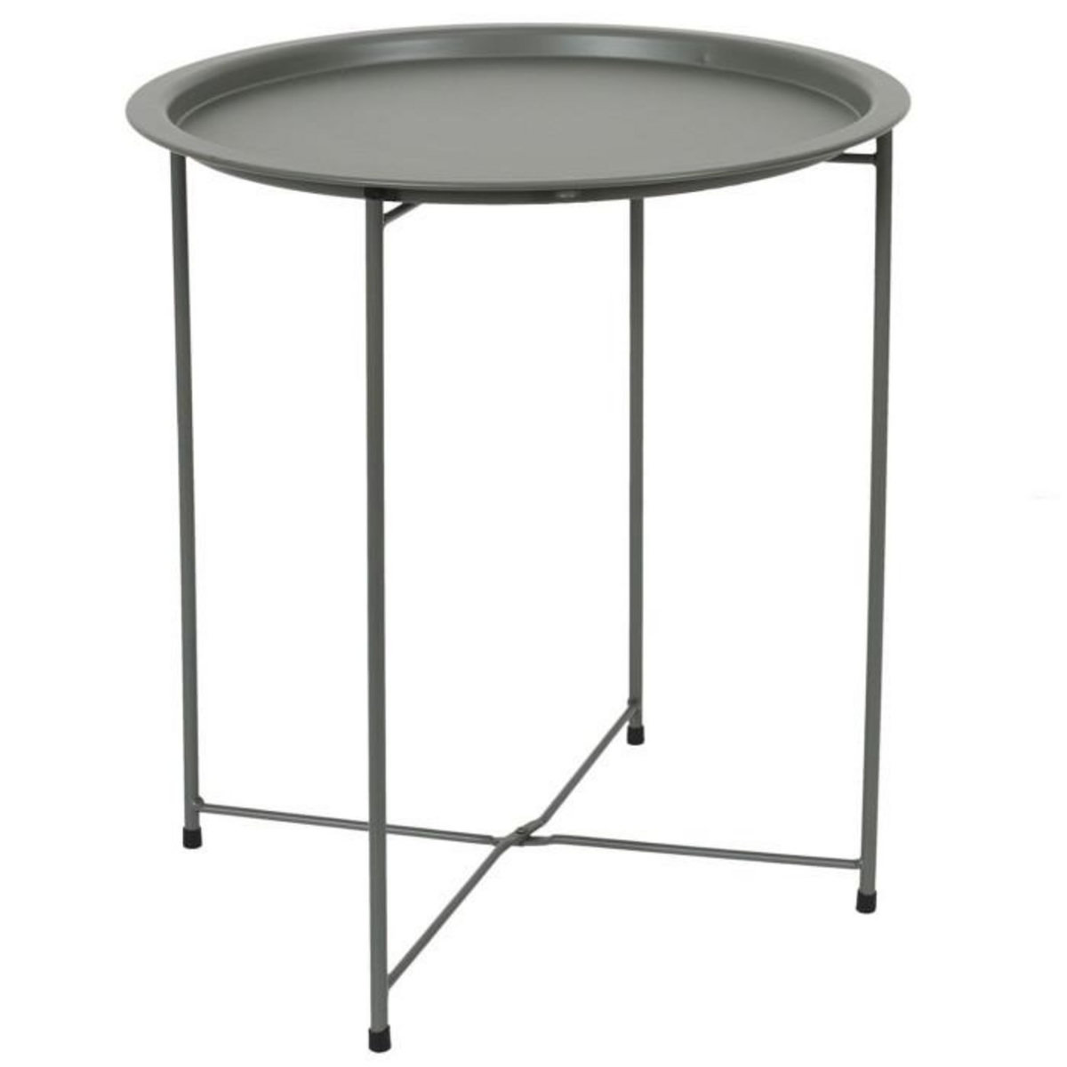Paris Prix Table d'Appoint en Métal  Sienna  50cm Vert Olive