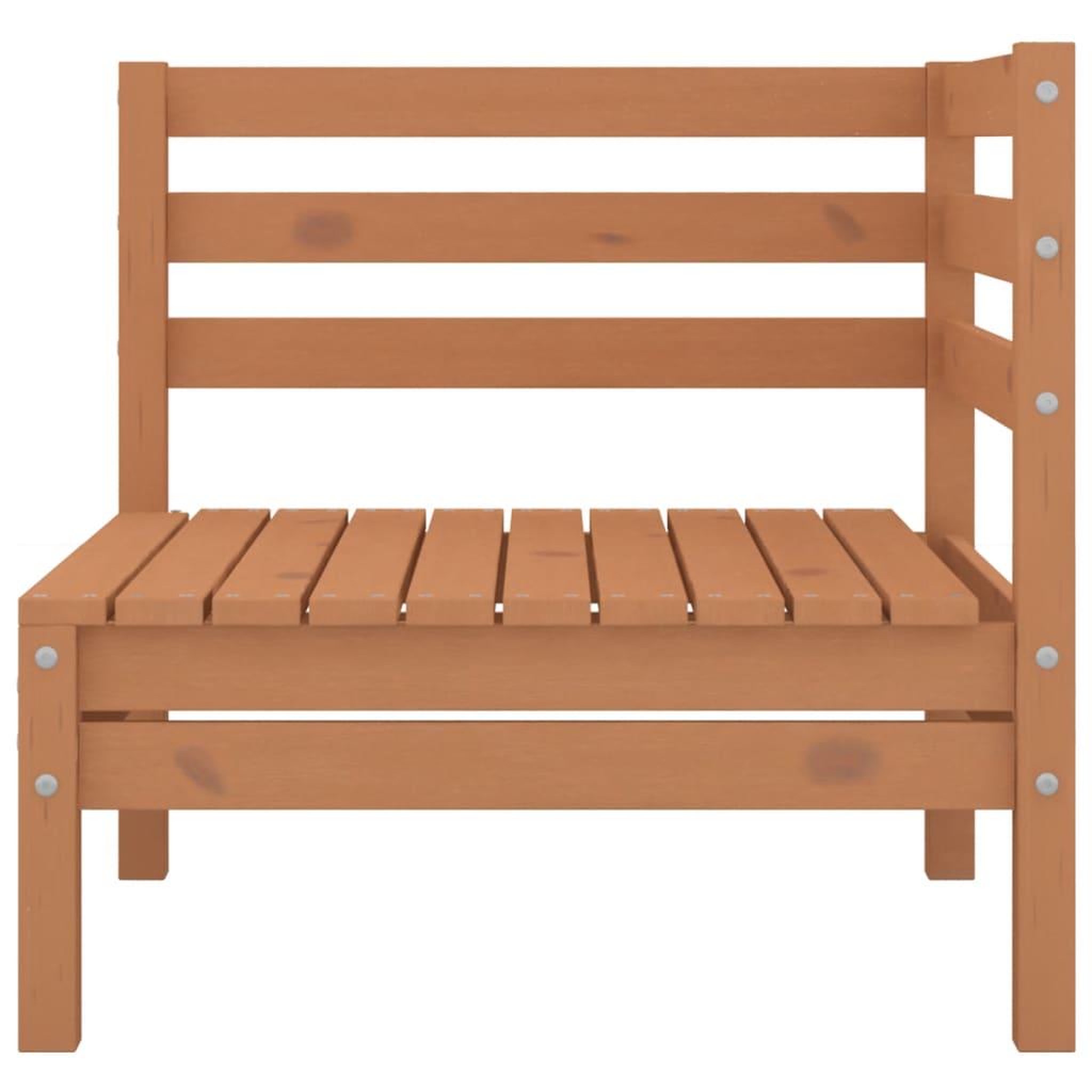 Voir la diapositive 4 : VIDAXL Salon de jardin 8 pcs marron miel bois de pin massif