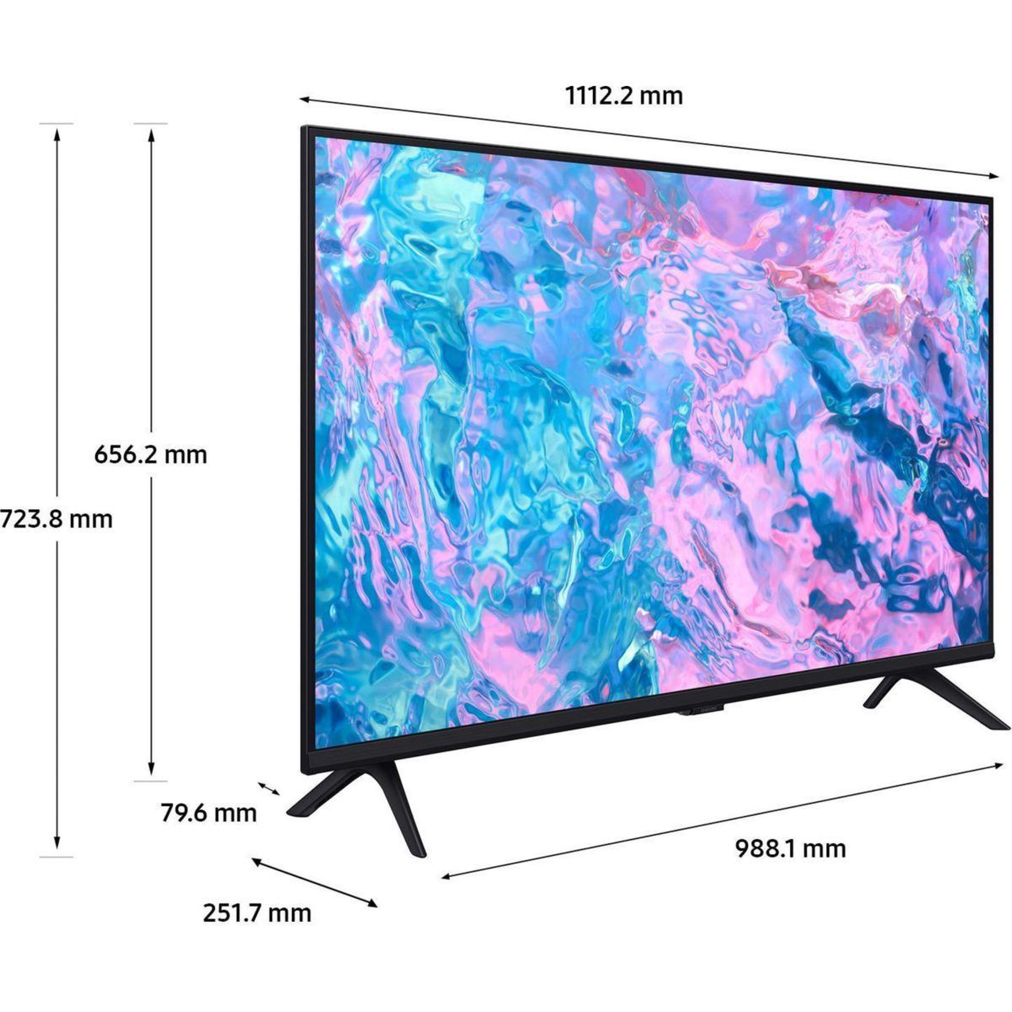 Voir la diapositive 4 : Samsung TV LED TU50CU7025 2024