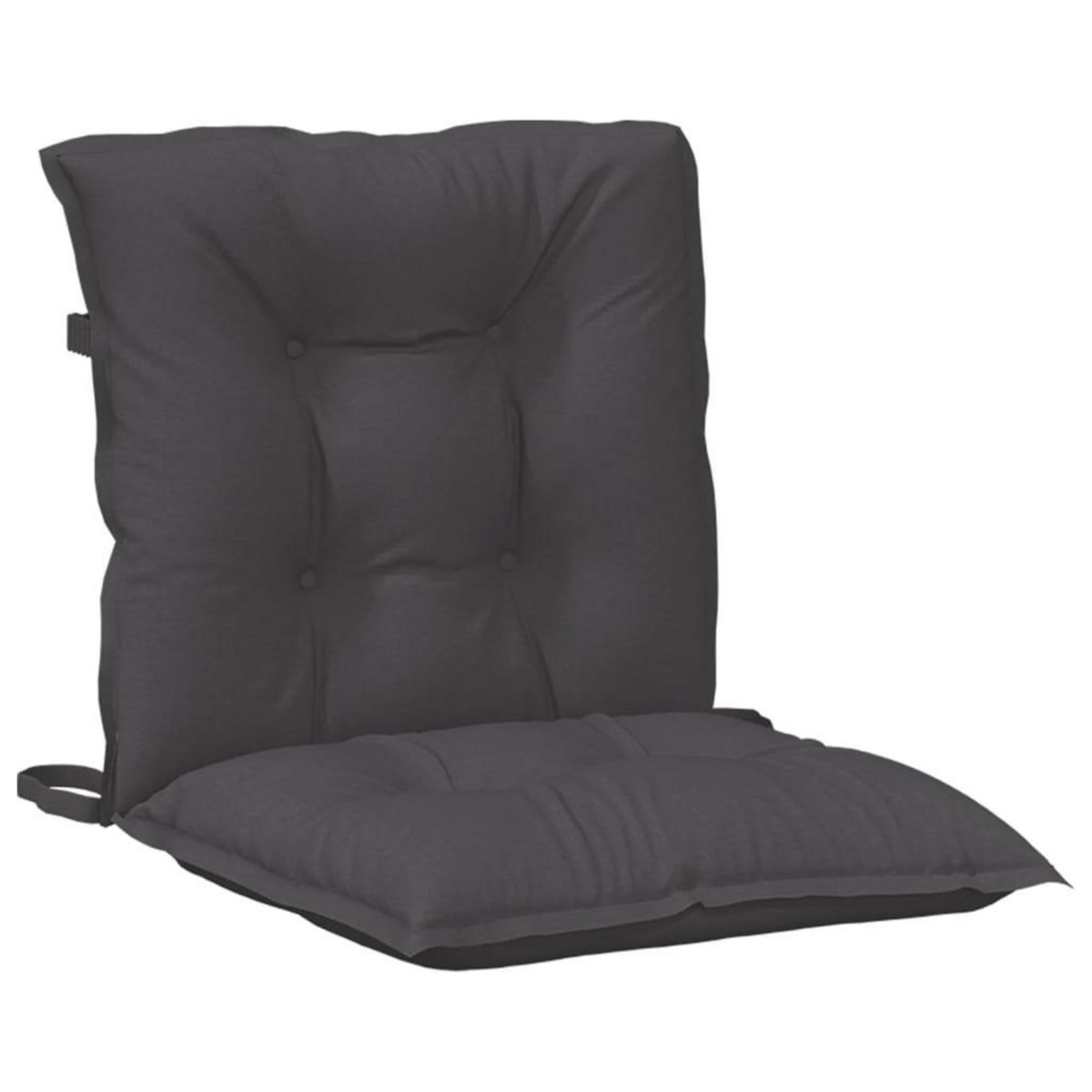 VIDAXL Coussins de chaise a dossier bas lot de 6 anthracite melange