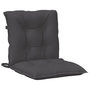 Voir la diapositive 5 : VIDAXL Coussins de chaise a dossier bas lot de 6 anthracite melange