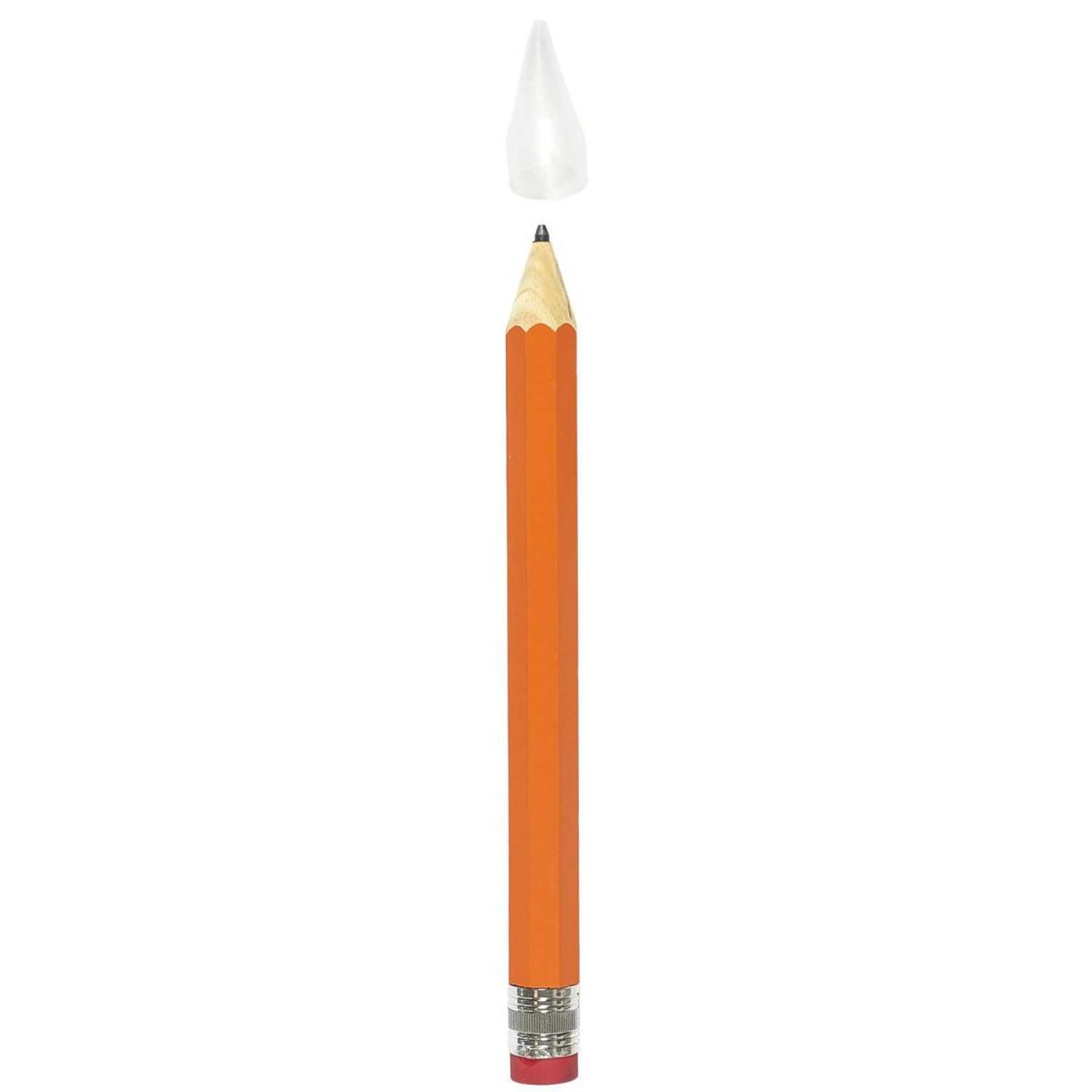 Voir la diapositive 2 : MISTER GADGET Jeu crayon géant  fun  36cm orange