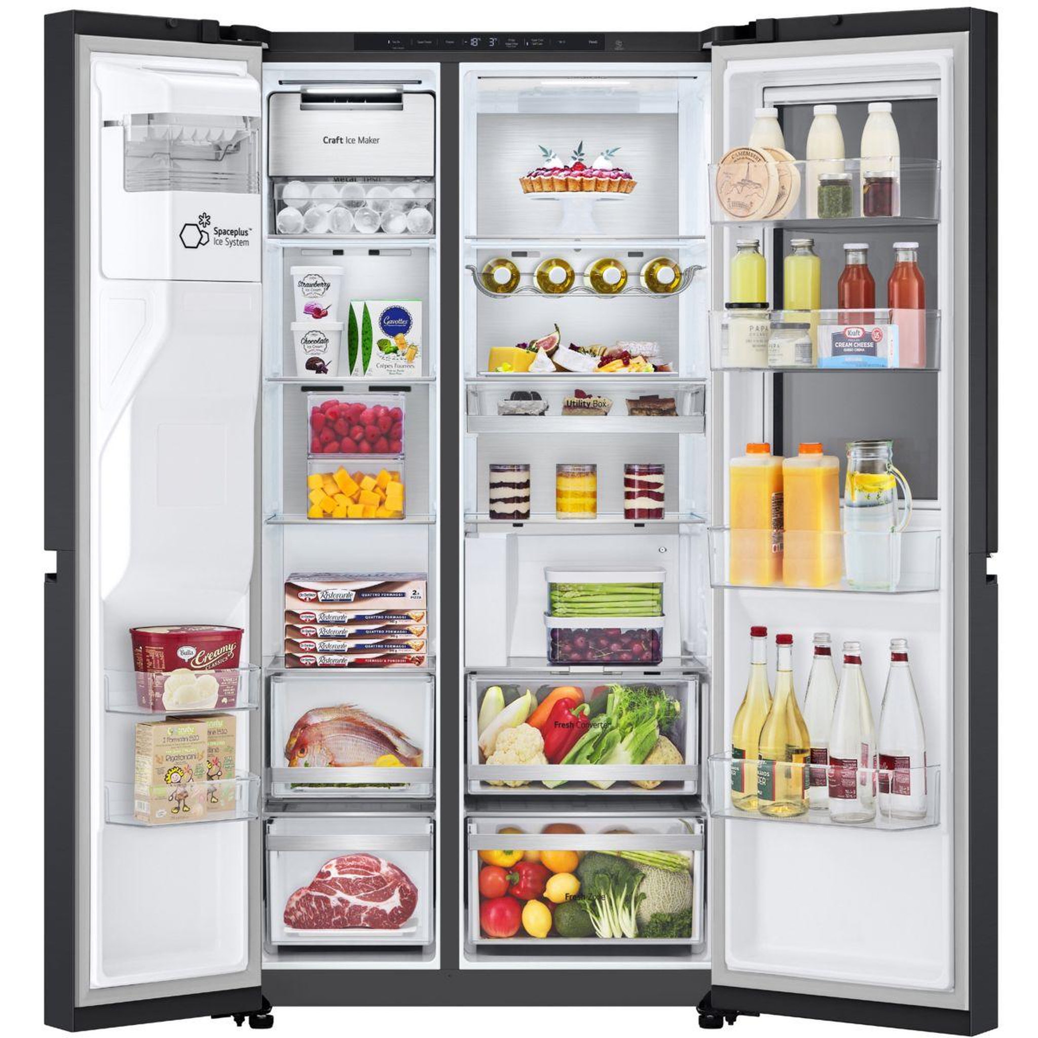 Voir la diapositive 4 : LG Réfrigérateur américain gsxe90evdd instaview