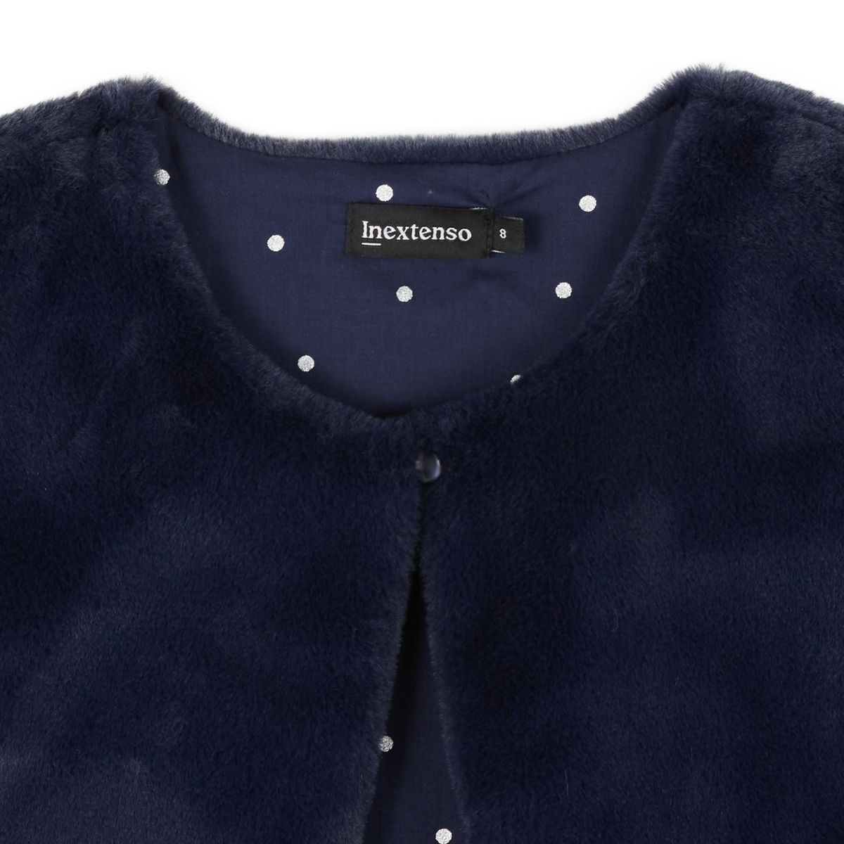 INEXTENSO Gilet fourrure marine sans manche fille