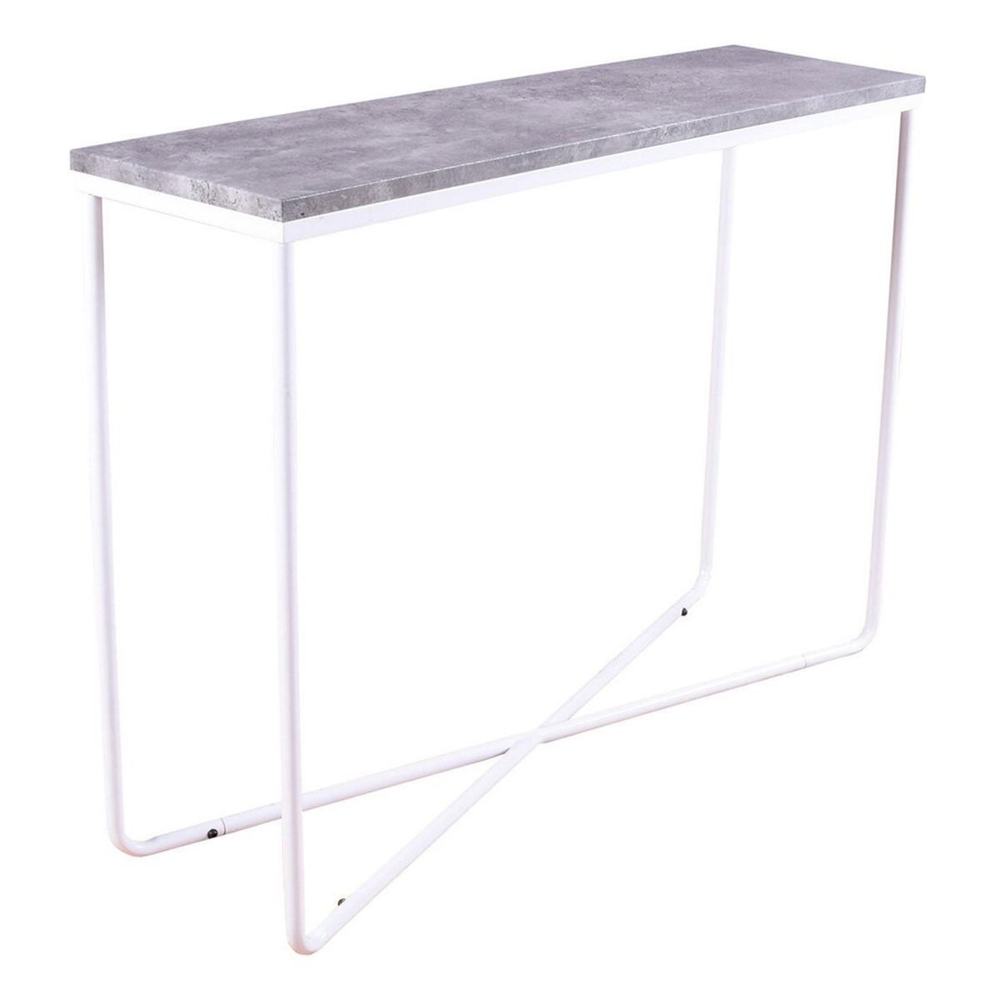 Paris Prix Console design  palace  110cm gris foncé & blanc