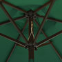 Voir la diapositive 5 : VIDAXL Parasol de jardin avec lumieres LED vert 200x211 cm aluminium