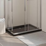 VIDAXL Receveur de douche rectangulaire ABS Noir 70x100 cm