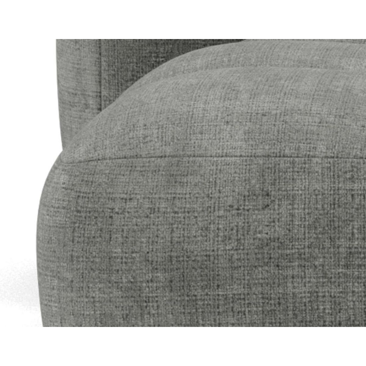 LISA DESIGN Grace - canapé modulable d'angle réversible 4 places en velours texturé