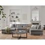 Voir la diapositive 4 : LISA DESIGN Vermont - canapé panoramique d'angle droit - 7 places - convertible - en tissu
