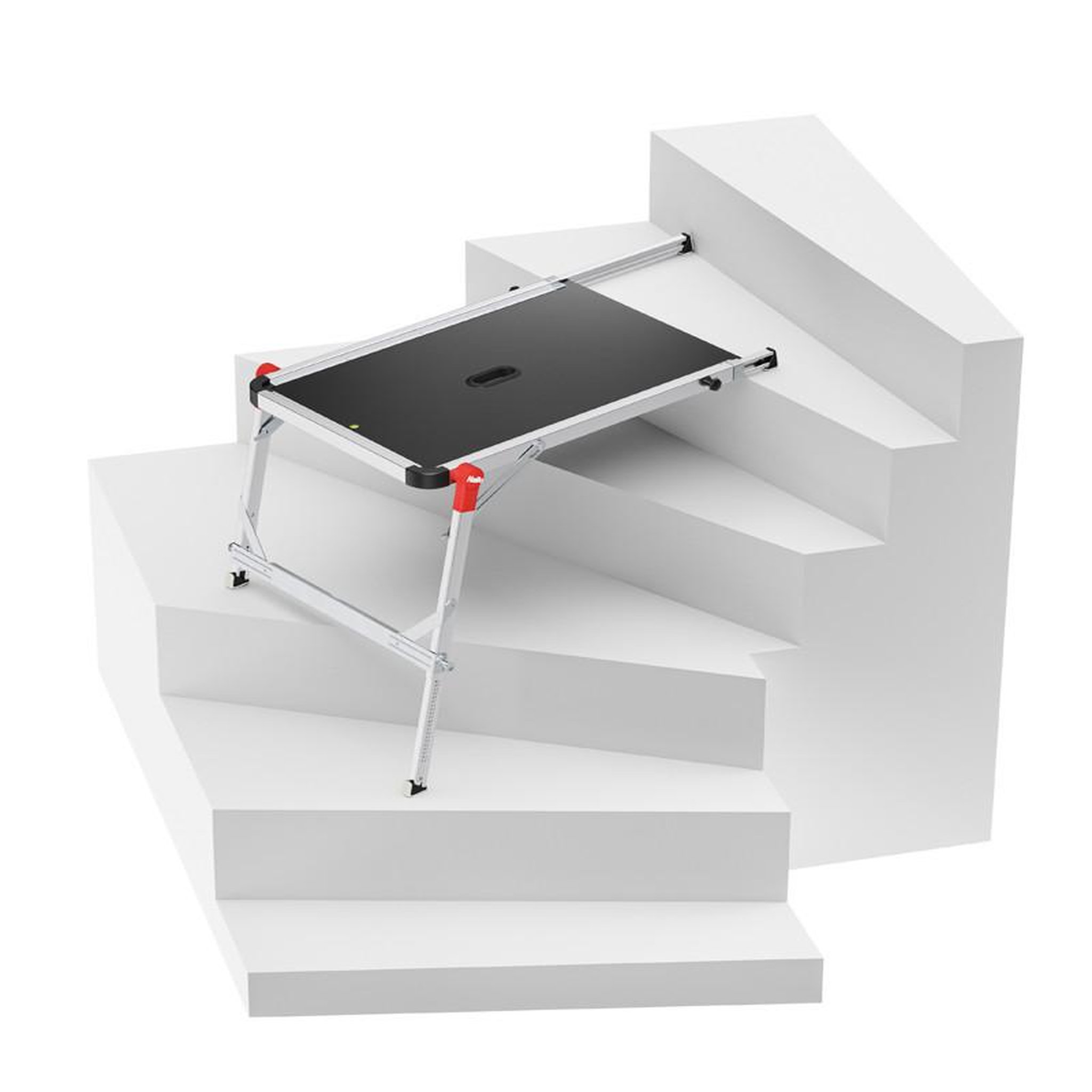 Voir la diapositive 4 : HAILO Plateforme de travail pour escalier en aluminium hailo tp2 pro