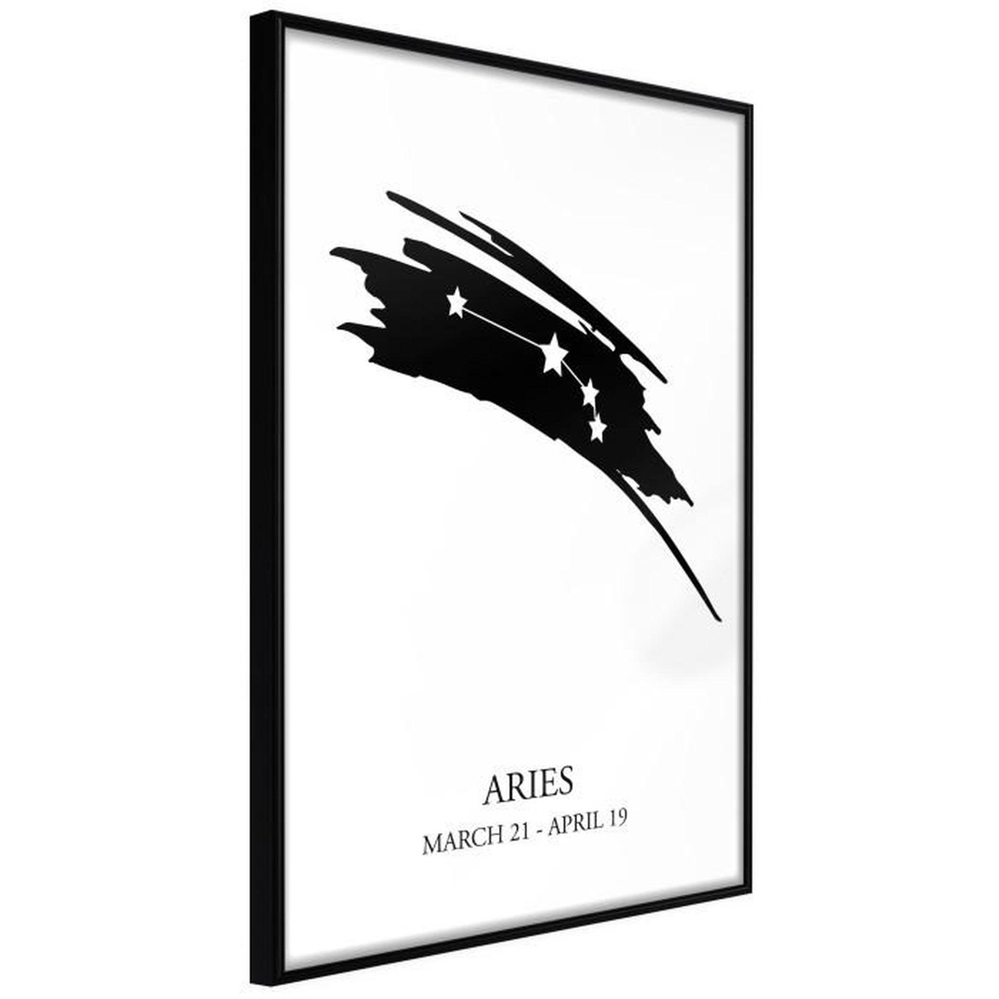 Paris Prix Affiche Murale Encadrée  Zodiac Aries I. Coloris disponibles : Noir, Jaune