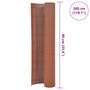 Voir la diapositive 6 : VIDAXL Cloture de jardin Double face PVC 90 x 300 cm Marron