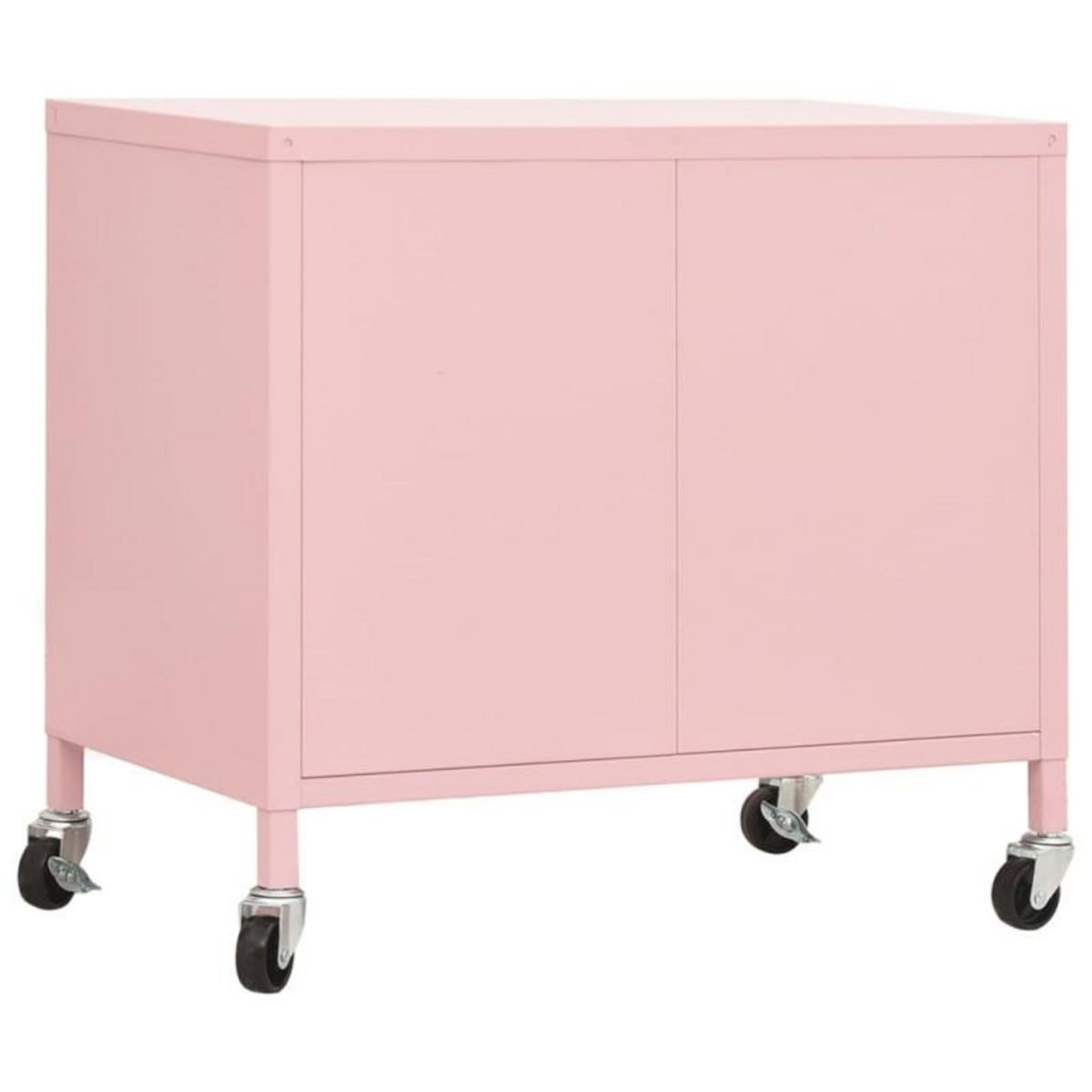VIDAXL Armoire de rangement Rose 60x35x56 cm Acier