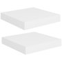 Voir la diapositive 2 : VIDAXL Etageres murales flottantes 2 pcs blanc 23x23,5x3,8 cm MDF