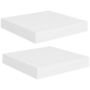 Voir la diapositive 2 : VIDAXL Etageres murales flottantes 2 pcs blanc 23x23,5x3,8 cm MDF