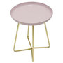 Voir la diapositive 1 : Paris Prix Table d'Appoint Ronde  Glossy  48cm Rose