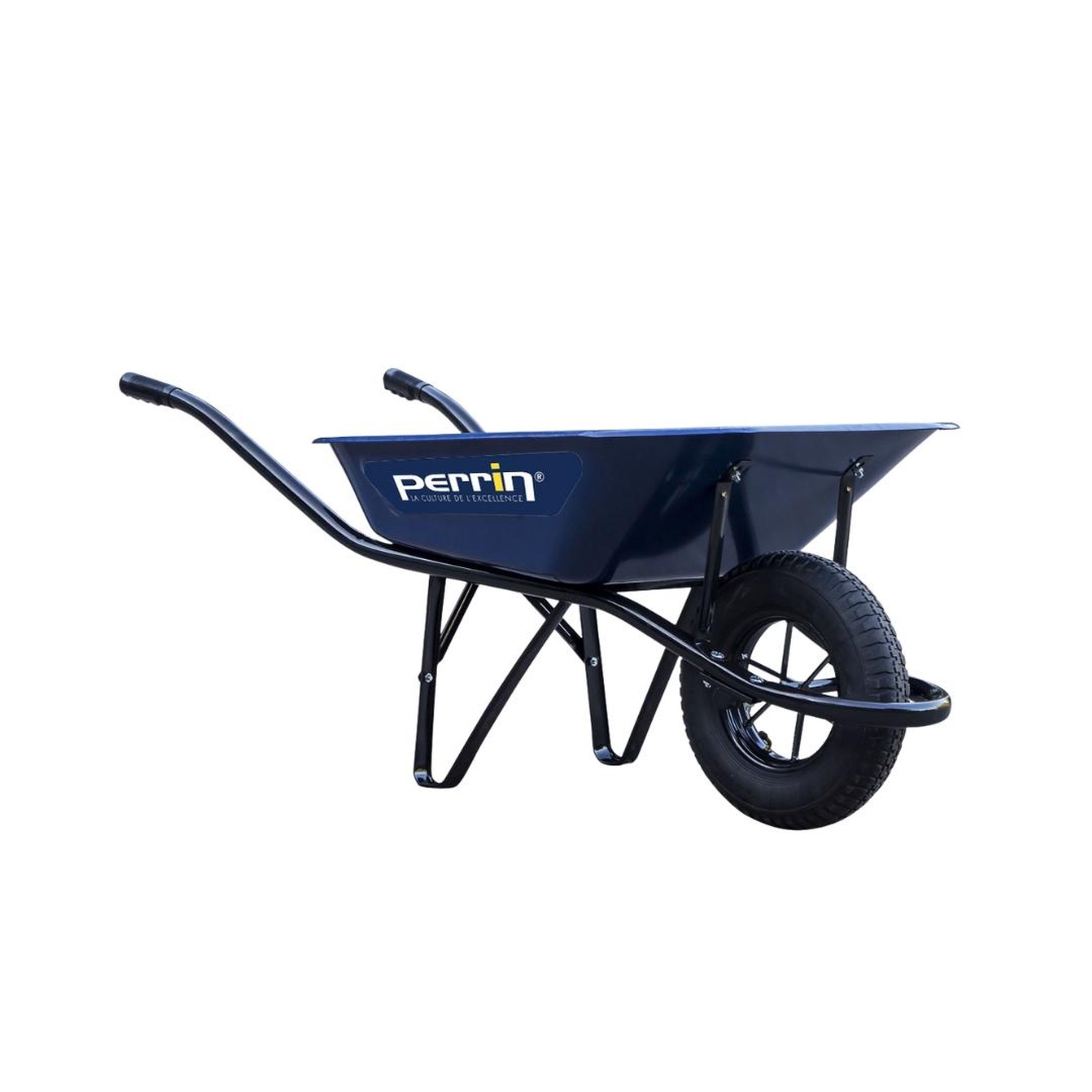 OUTILS PERRIN Brouette 100 l - classic - roue gonflée - bleu