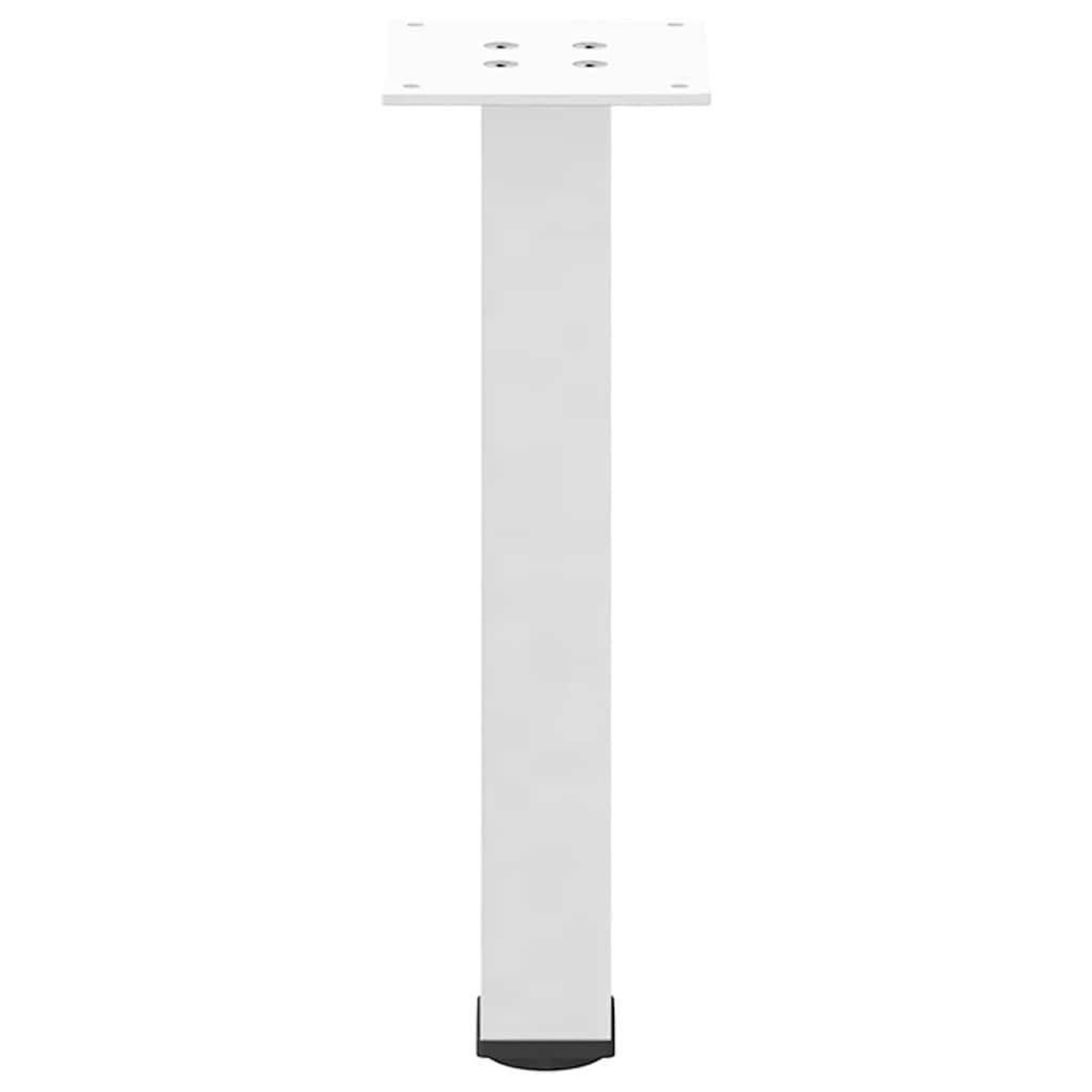 Voir la diapositive 5 : VIDAXL Pieds de table basse 4 pcs blanc 30-32 cm acier