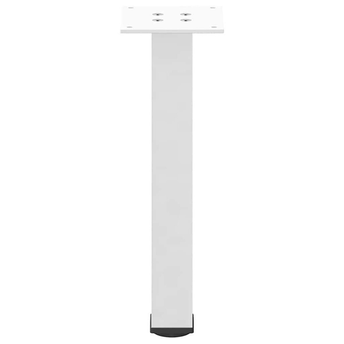 VIDAXL Pieds de table basse 4 pcs blanc 30-32 cm acier