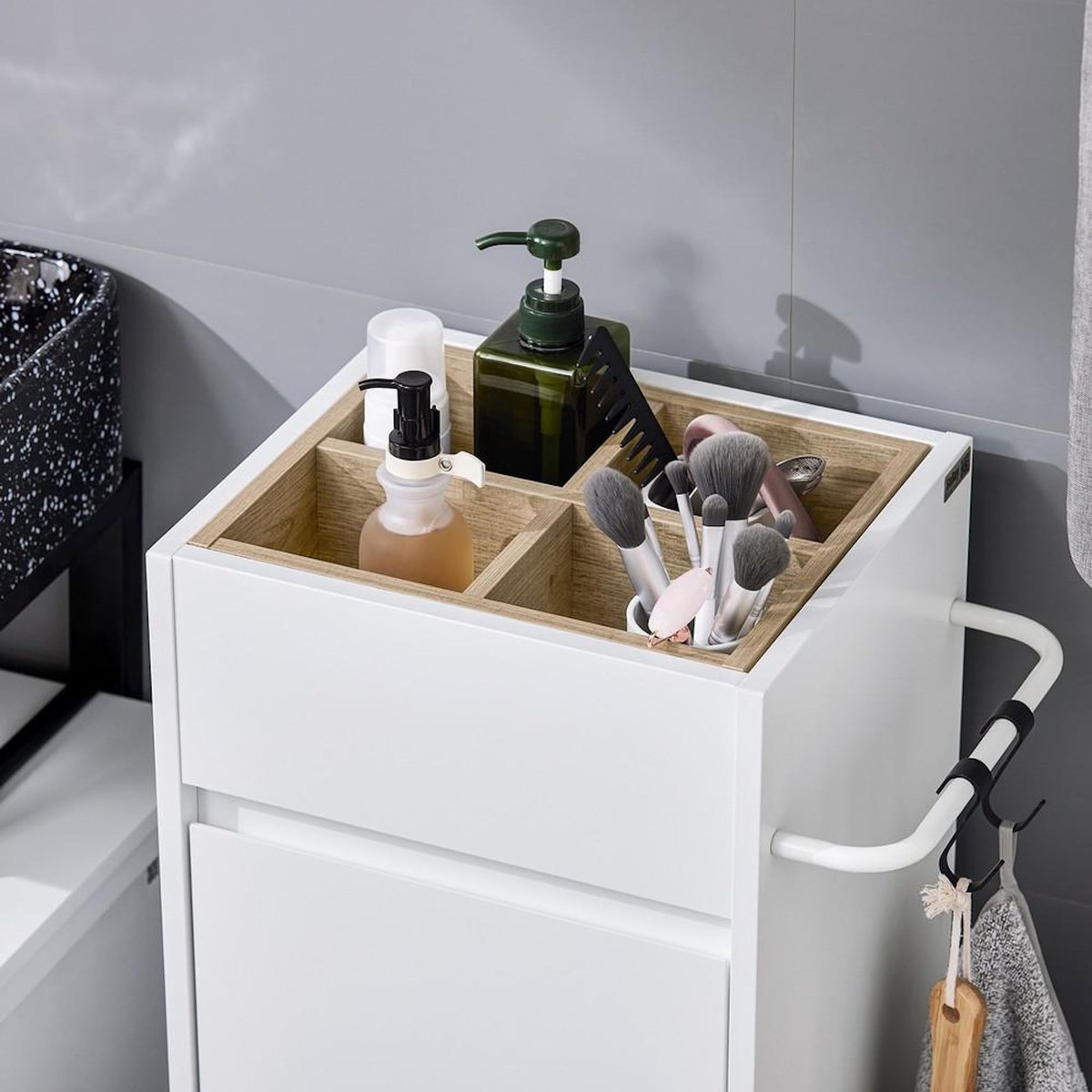 SOBUY SoBuy - Meuble De Buanderie à un tiroir - Moderne - BZR159