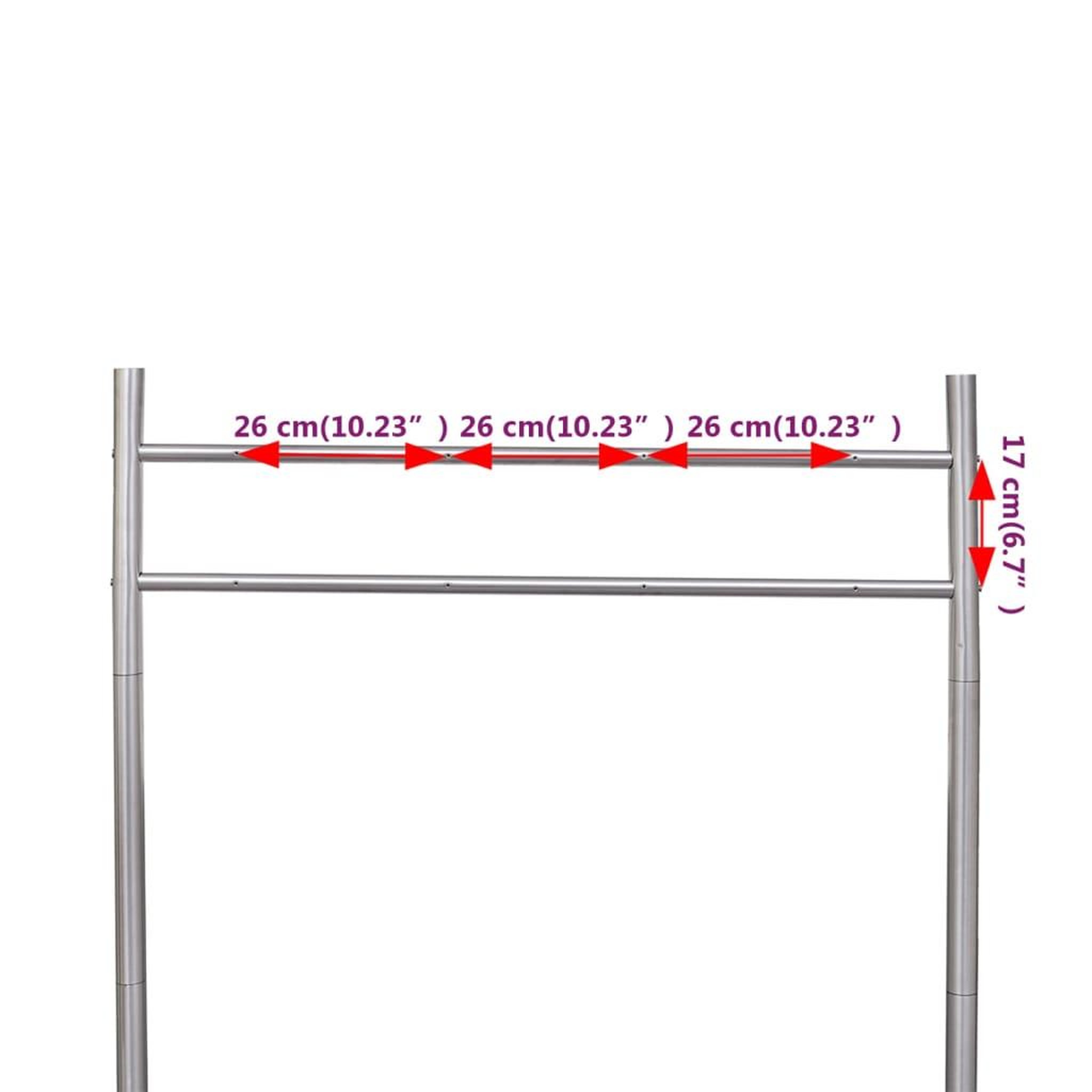 Voir la diapositive 5 : VIDAXL Support en acier inoxydable pour double boîte aux lettres