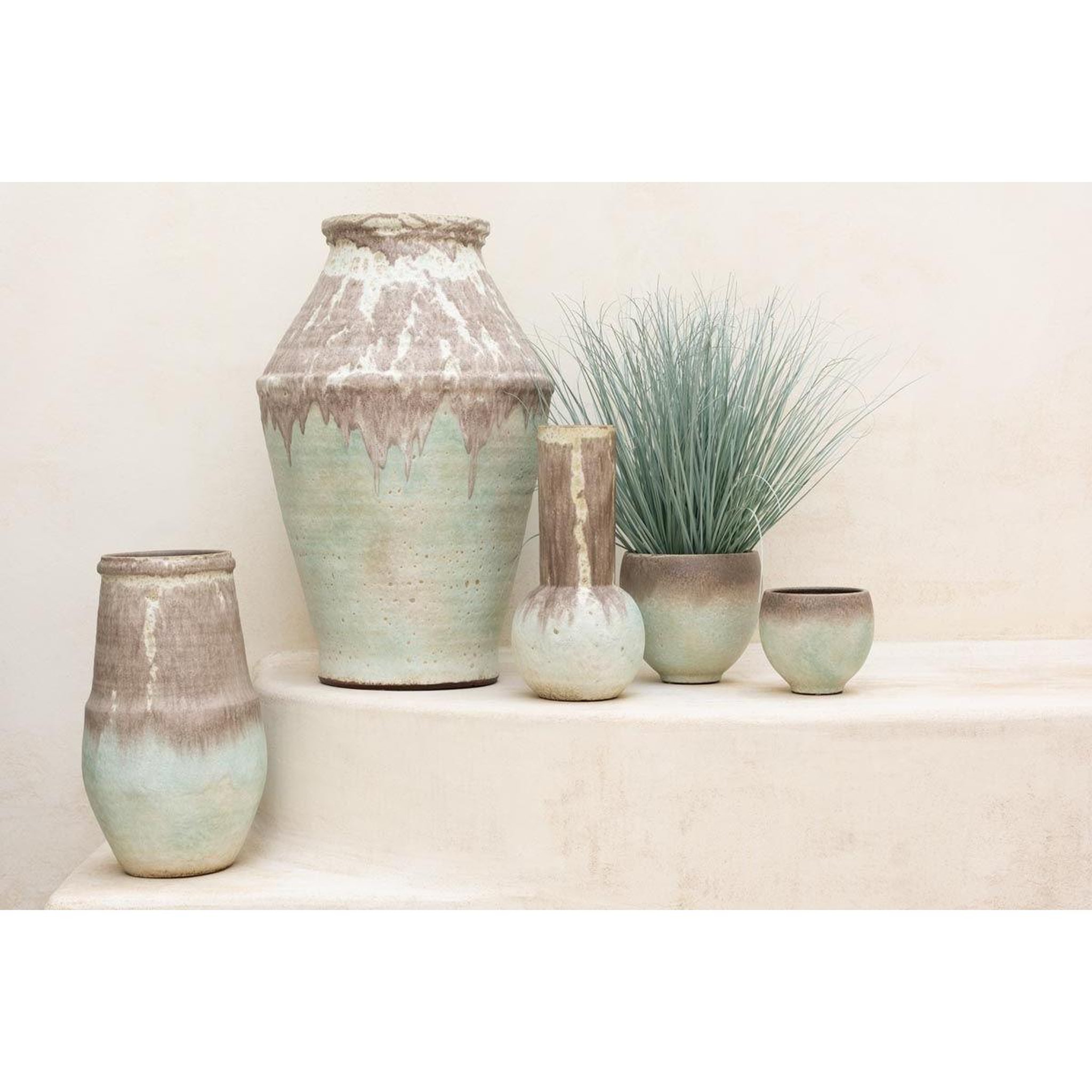 Voir la diapositive 2 : J-LINE Vase déco  nice  47cm multicolore
